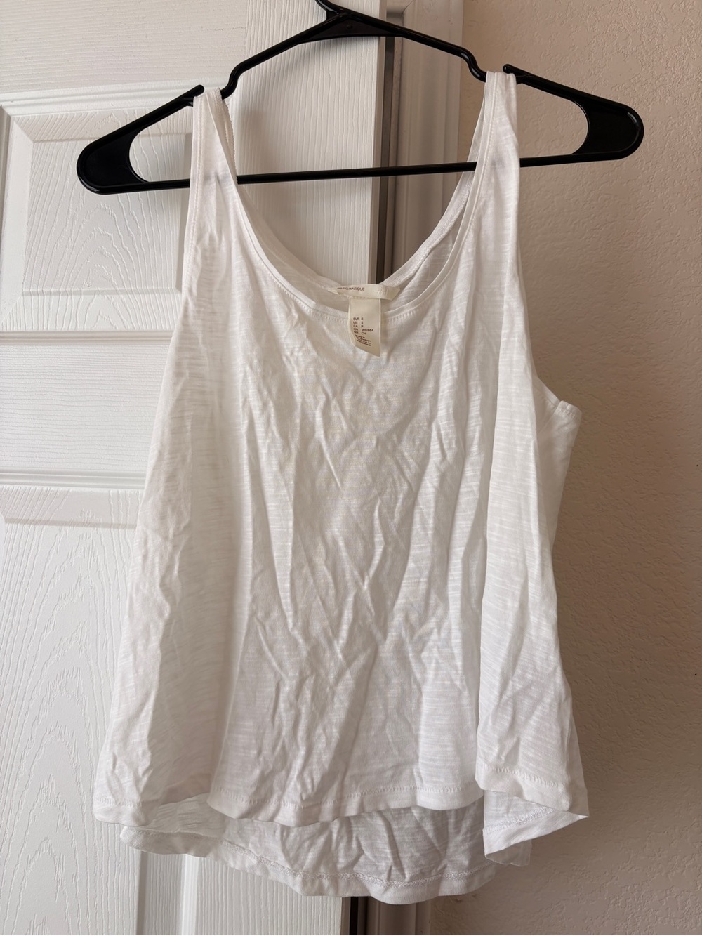 H&M White Women's Relaxed Tank Top
